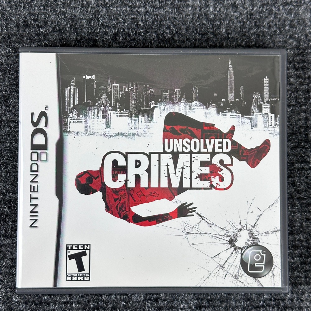 Unsolved Crimes Nintendo DS Complete CIB Mystery Detective Investigation Game
